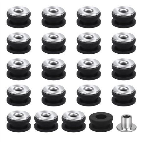 20 Pcs Oeillets en Caoutchouc de Moto