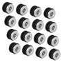 20 Pcs Oeillets en Caoutchouc de Moto, Rondelles en Caoutchouc pour Moto, Moto Caoutchouc Oeillets, Accessoires de Remplacement 