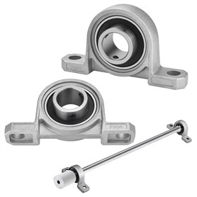 RECHCIGA - Bloc à roulement à billes - Alésage à bride 20 mm 2 Pcs Roulement à Bille KP004 Palier Roulement en Alliage de Zinc M