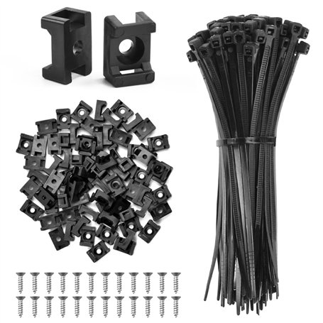 NAROSEBE 120 Pcs Attache Câble Électrique à Vis
