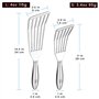 Set de Spatule de Cuisine Inox - 1x grande spatule cuisine pour le poisson et 1x petite spatule crepe avec Poignée ergonomique -