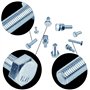T.K.Excellent Kit M6 M8 M10 Bouton à tête hexagonale Zinc Socket Tête Câble Boulons Vis avec écrous Assortiment boulon ecrou