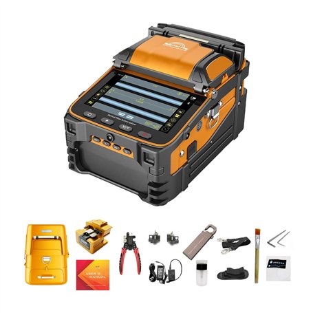 QIIRUN Soudeuse Fibre Optique Fusion Splicer AI-9 5s Épissage 15s Chauffage