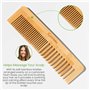 Brosse Demelante Cheveux en Bambou pour Massage du Cuir Chevelu et Poignée Ergonomique et Peigne Cheveux Antistatique Peigne à D