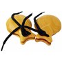 JM FOREST Castagnettes en bois de châtaignier 104-6 naturel poli - Instrument percussion pour danses flamandes pour jeunes et ad