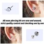 YIQI jetables Blanc de sécurité d'oreille Corps Nez lèvres Nombril Piercing Gun Pierce Outil de Poinçonnage kit de beauté avec 2