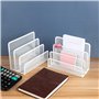 Vanra Small Letter sorter Pack 2 Desktop File Manager Support pour trieuse empilable de Papier Maillé en métal, 3 emplacements (