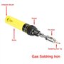 Fydun Fer à Souder au Gaz Butane Chalumeau Fer à Souder Pistolet Outil de Soudage 1300℃ (Jaune)
