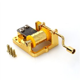 Fashion18 Notes DIY Boîte à Musique Mécanique Doré Musique Movement-Swan Lac