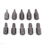 Lot de 10 extracteurs de vis à tête hexagonale multi-cannelures de 1/8" à 13/32" dans un étui en plastique pour retirer les boul