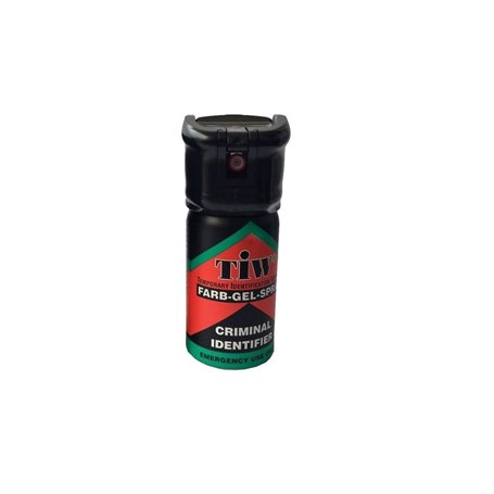 HOERNECKE Spray De Défense Tiw Farb-Gel 40 ML Version Clapet Ou Clip Ceinture Nouvelle Version (Version Clapet)