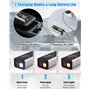 Gonfleur Pneus Voiture Sans Fil, 150PSI Compresseur à Air Portatif, 6000mAh Mini Compresseur à Air Gonfleur, Inflation Rapide, A