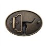 YONE Longhorn Bull Cowboy Western Big Belt Buckle Golden Boucle de ceinture