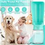 ENCOUN 350ml Bouteille d'eau pour Chien, Bouteille d'eau Portable pour Chien, Pliable Gourde Chien, Gourde Chien Promenade, Bout