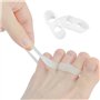 2 Paires de correcteurs d’orteils contre l’hallux Valgus - Pour les petits orteils - 2 Trous - En silicone le sport Séparateur d
