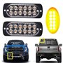 Ricoy Feu de freinage stroboscopique à 6 LED pour voiture - Barre lumineuse pour véhicule de 12 V à 24 V - Balise clignotante de