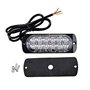 Ricoy Feu de freinage stroboscopique à 6 LED pour voiture - Barre lumineuse pour véhicule de 12 V à 24 V - Balise clignotante de