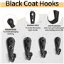 30 Pièces Crochet de Manteau Métal Crochets de Patères Manteau de Porte, Rétro Crochet Mural Crochet Patere avec Vis Pour Cuisin