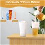 Kleemeiero 50PCS Gobelet Plastique Gobelets Réutilisables Givré 500ML Verre Plastique Reutilisable Gobelets Verre a Biere Plasti