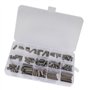 140pcs Assortiment de Clavettes 8mm 10mm 12mm 16mm 20mm 25mm 30mm Ronde de Frappe Clé de Plume Terminée Jeu de Clés d'arbre d'En