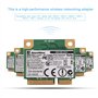 VBESTLIFE 2.4G Bluetooth WiFi 2 en 1 Carte sans Fil pour Mini Slot PCI-E pour Dell/ASUS//