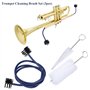 Kit de 3pcs Brosses Nettoyage Entretien pour Cuivres, Outil Nettoyage Embouchure de Trompette Kit Brosse Embouchure Soupape pour