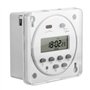 Heschen CN101A Interrupteur SPST avec minuteur programmable et écran numérique LCD 12 V CC 16 A Blanc Avec housse imperméable