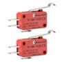 Heschen Lot de 2 micro-interrupteurs V-154-1C25 SPDT type manivelle 20 A 250 VAC