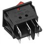 Double interrupteur à bascule Heschen SPST Marche/Arrêt, 6 bornes, lumière rouge 16 A 250 V c.a. avec couvercle étanche.