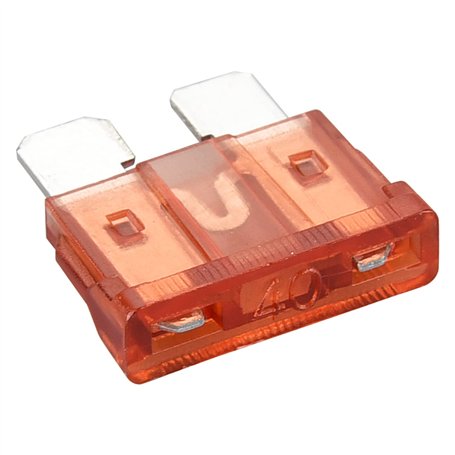 Heschen Lot de 50 fusibles à lame standard ATC-40 pour voiture camion 40 A Ambre