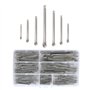 Assortiment de 215 goupilles fendues en acier inoxydable 7 tailles (M1/M1.5/M2/M2.5/M3) (20/25/30/40/50/60 mm) pour automobile