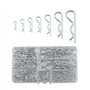 Lot de 168 goupilles fendues R galvanisées 7 tailles (M1/M1.2/M1.5/M1.8/M2/M2.5/M3) (17/25/28/32/40/50/60 mm) pour automobile