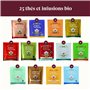 English Tea Shop - Calendrier de l'avent thés et infusions bio à cartes blanc - 25 thés et infusions issus du commerce équitable