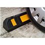 RWS-225x2 Butée de roues en caoutchouc pour parkings publics, commerciaux et parkings privés, couleur noire-jaune, dimensions 60