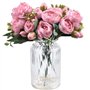 XONOR 4 Bouquets de Fleurs artificielles en Soie Pivoine Artificielle Fausse Fleur glorieuse pour la décoration de Maison Nuptia