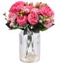 XONOR 4 Bouquets de Fleurs artificielles en Soie Pivoine Artificielle Fausse Fleur glorieuse pour la décoration de Maison Nuptia