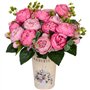 XONOR 4 Bouquets de Fleurs artificielles en Soie Pivoine Artificielle Fausse Fleur glorieuse pour la décoration de Maison Nuptia