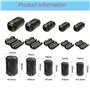 Futheda 20 pcs 3 mm 5 mm 7 mm 9 mm 13 mm de diamètre intérieur à Anneau de ferrite Core Anti-interférences Haute fréquence Filtr