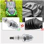 3 bougies d’allumage RJ19LM pour tondeuses à gazon 4 temps, adaptées aux modèles Briggs & Stratton 796112, 796112S, 796112 et 31