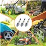 3 bougies d’allumage RJ19LM pour tondeuses à gazon 4 temps, adaptées aux modèles Briggs & Stratton 796112, 796112S, 796112 et 31