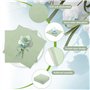 Serviette Papier Vert 100Pcs Serviette Papier Vert Sauge Serviette Papier Anniversaire 25x25 Serviette de Table Papier pour Fête