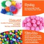 mini pompons doux et pelucheux pour travaux manuels