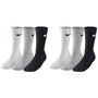 Nike Everyday Cushioned Lot de 6 paires de chaussettes d'entraînement mi-mollet pour homme