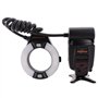 Meike MK-14EXT iTTL TTL LED Macro Ring Light pour Nikon D4 D800 D5200 D7100 Appareil Photo Reflex numérique avec Support de Sabo