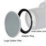 Fanzr Lot de 2 bagues d'adaptation pour filtre d'objectif d'appareil photo 55 mm vers filtre 58 mm Aluminium de qualité supérieu