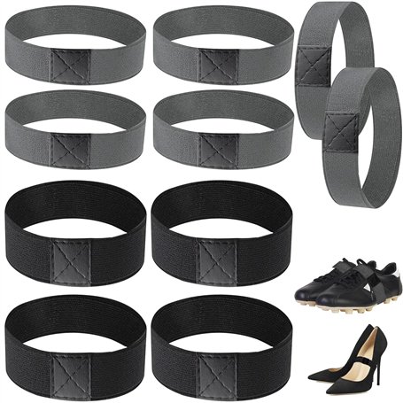 Boloest Lot de 5 paires de sangles de fixation élastiques pour chaussures de football pour empêcher les chaussures de tomber pen