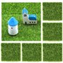BUENTYA 5 PCS Pelouse Miniature Gazon Artificiel Réaliste en Tissu Non Tissé Pelouse Synthétique Intérieur et Extérieur Tapis de