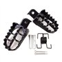 MOVKZACV Lot de 2 repose-pieds larges en aluminium pour moto tout-terrain avec vis