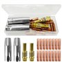 20PCS Accessoires de Soudage Gaz Kit de Pièces d'usures Consommables pour Torche de Soudage MB15AK MIG MAG Accessoires Kit 2 Bus