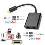 Double Port Optique Câble Audio Adaptateur
